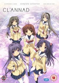 dvd cover of clannad the anime