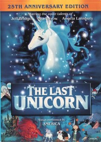 dvd cover of The Last Unicorn