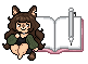 marie pixel guestbook animated.